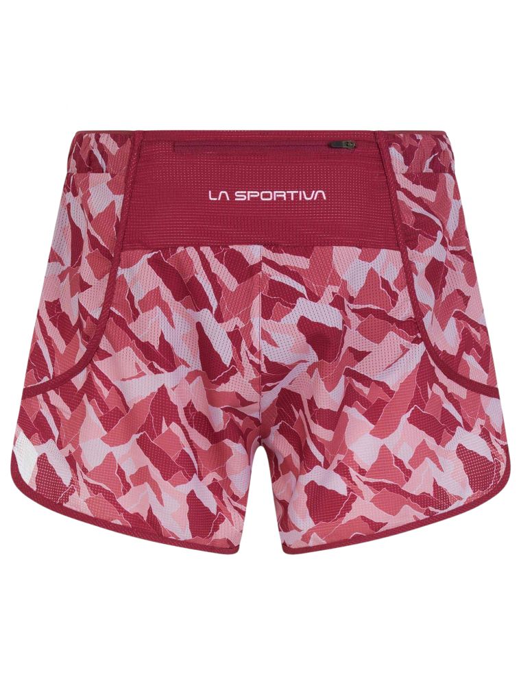 LA SPORTIVA - Pantaloncini Timing Donna Red Plum/Blush