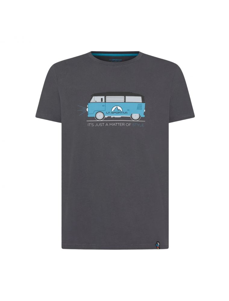 T-shirt Van Uomo Carbon/Topaz