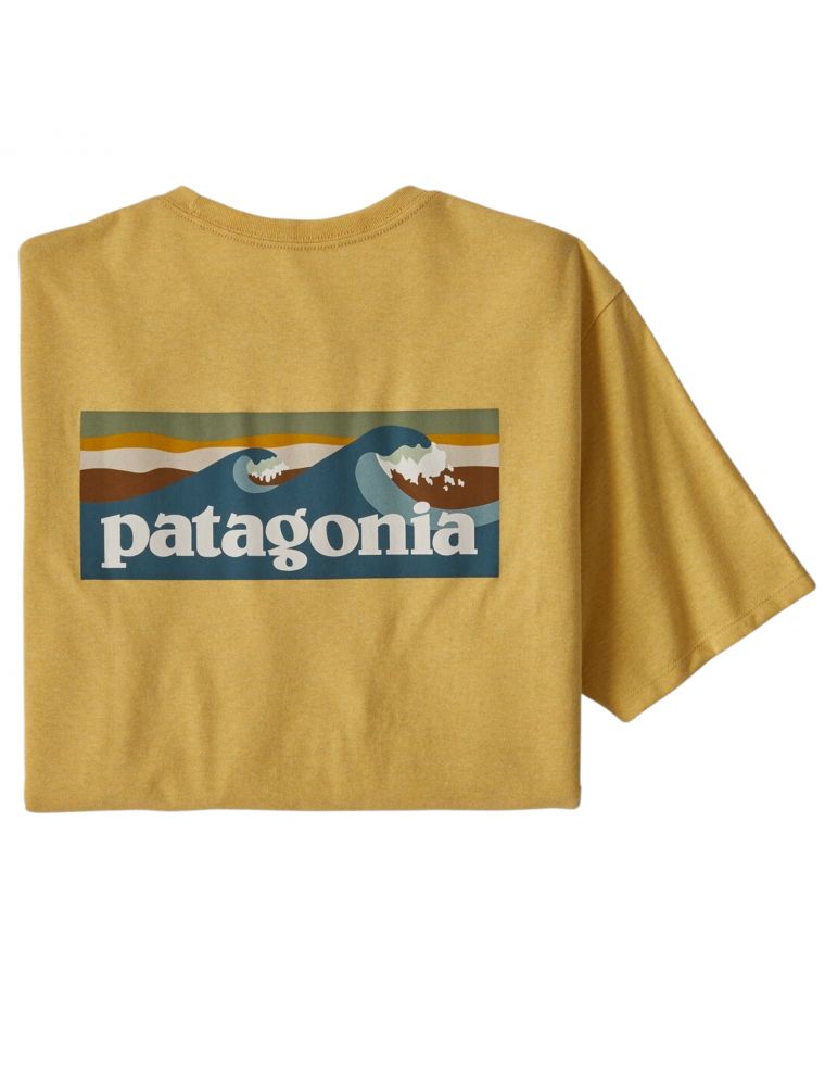 T-shirt Boardshort Logo Pocket Uomo Surfboard Yellow