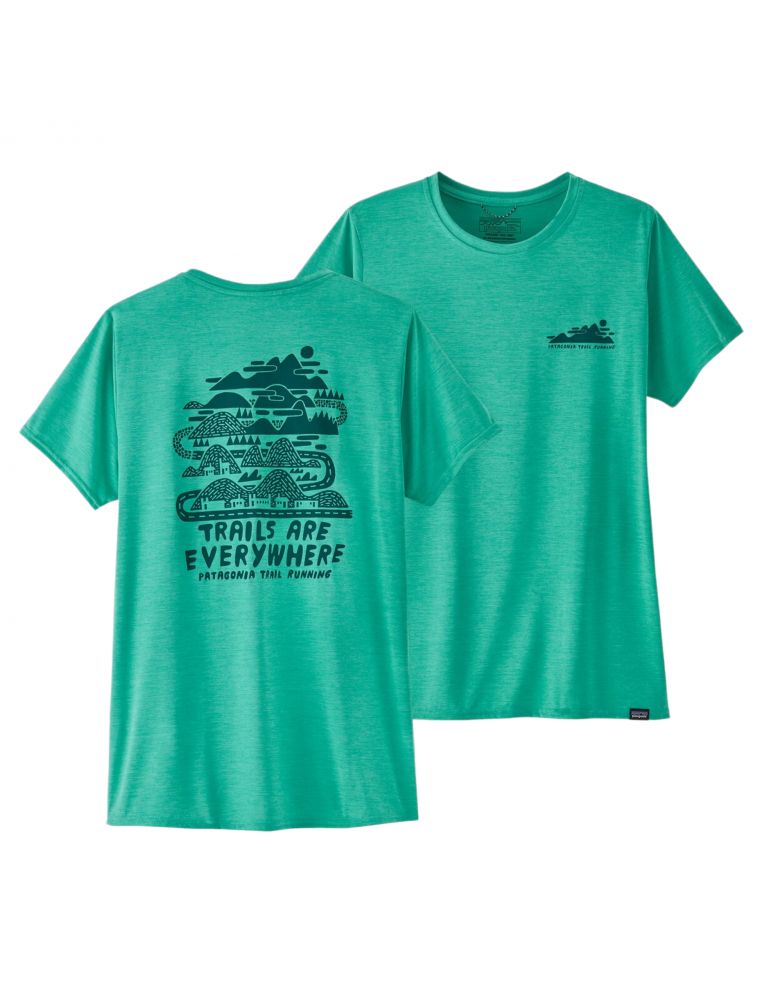 T-shirt Cap Cool Daily Graphic Donna Fresh Teal X-Dye