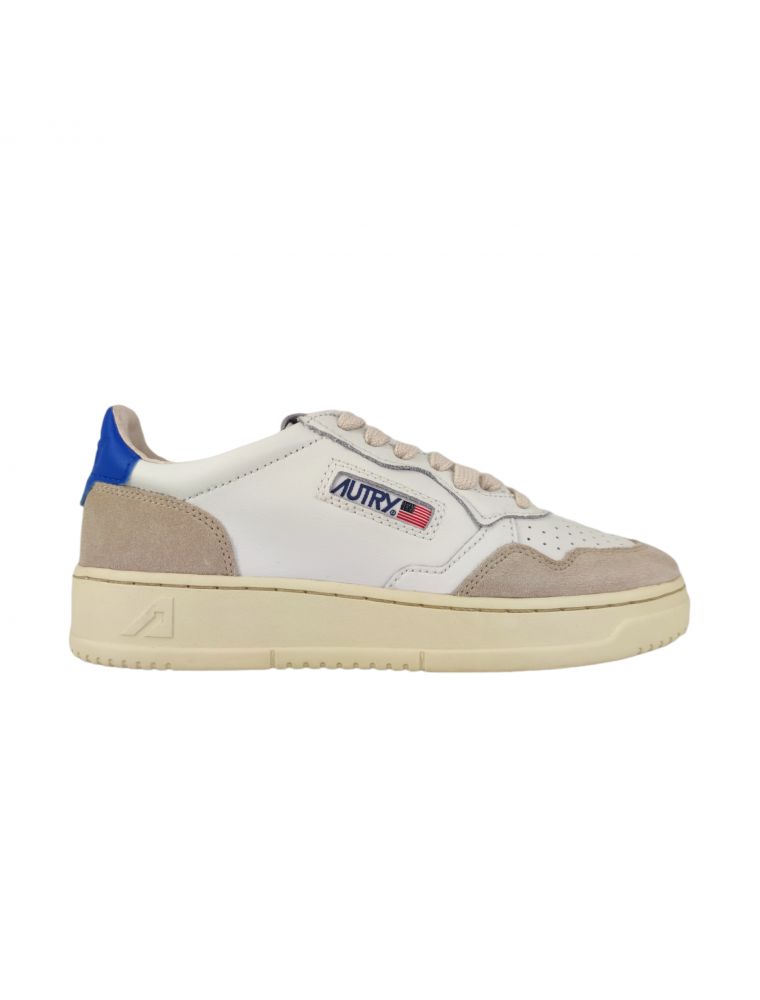 Scarpe Medalist Donna Leat/Suede White/Pacific Blue