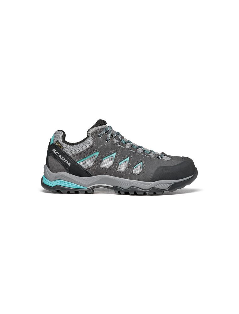Frau Moraine GTX Turnschuhe Midgray Storm/Lagoon Green