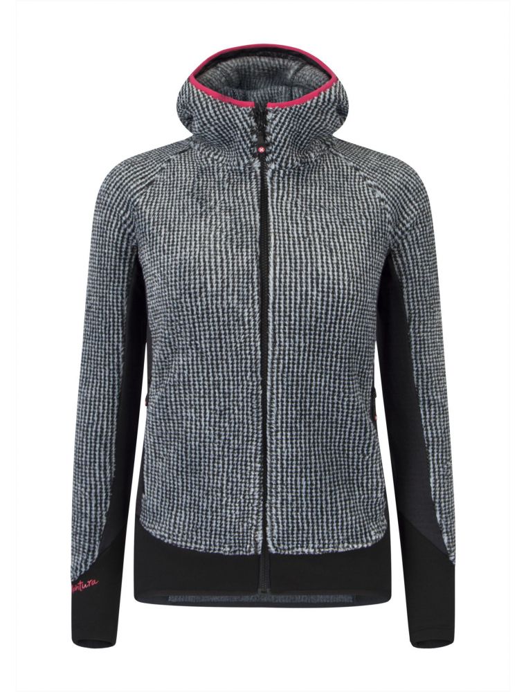 Maglia Remix Fleece Donna Grigio Chiaro/Rosa Sugar