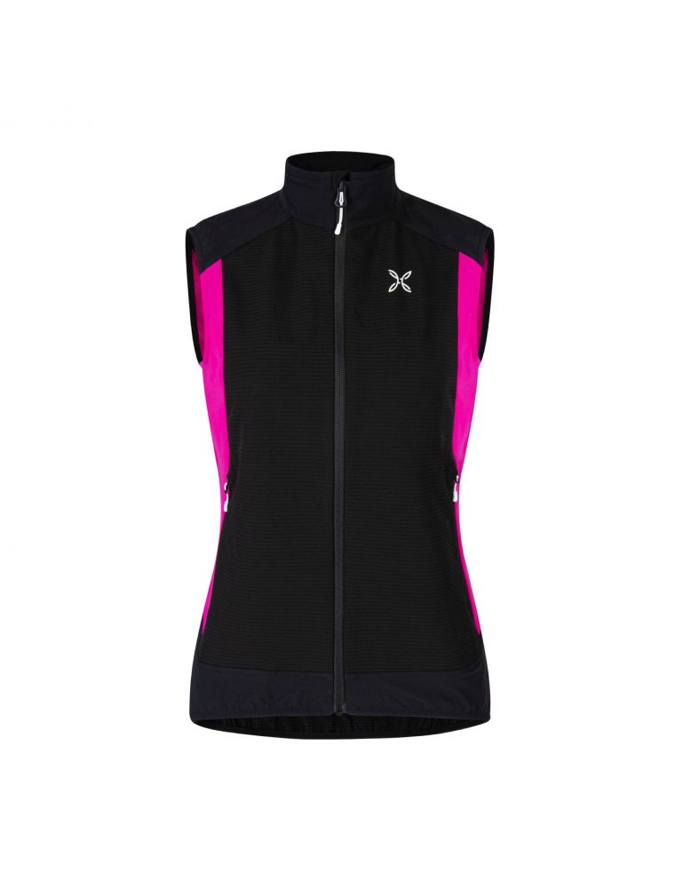 Gilet Premium Wind Donna Nero/Intense Violet