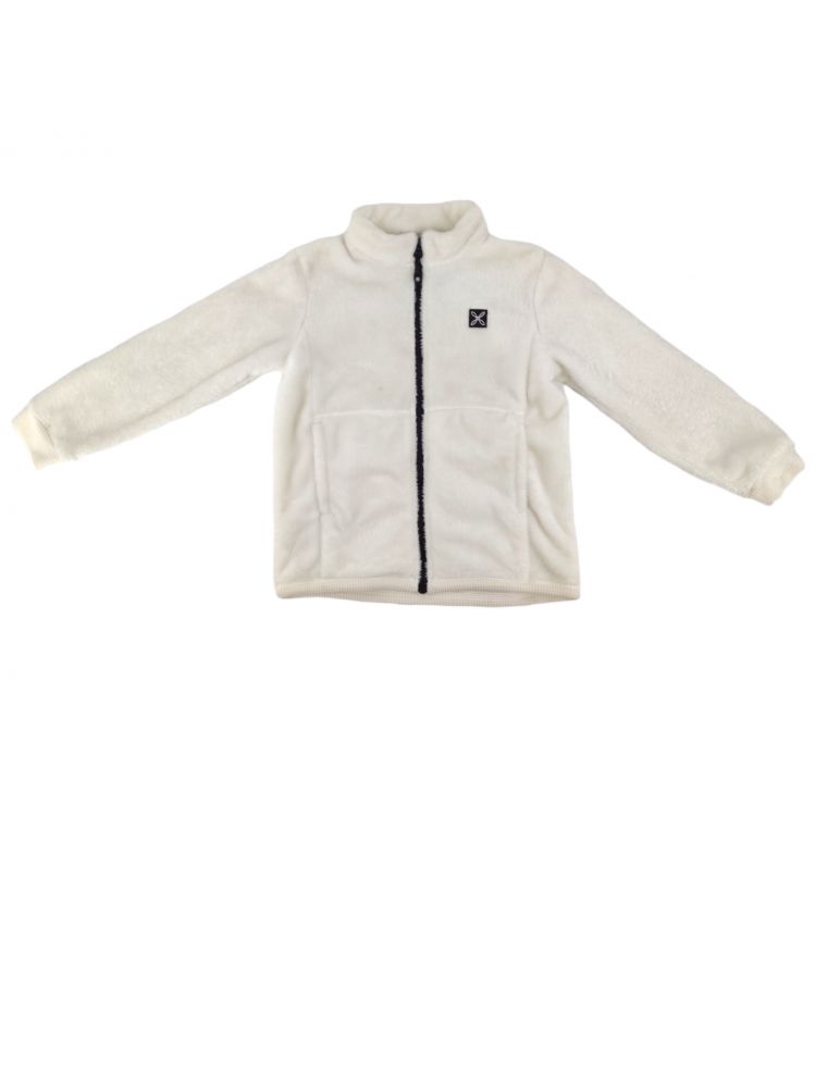 MONTMJAB10B00 Junior Polar Jacket Pullover White - Fabbrica Ski Sises Biella MONTMJAB10B00 Junior Polar Jacket Pullover White - Fabbrica Ski Sises Biella