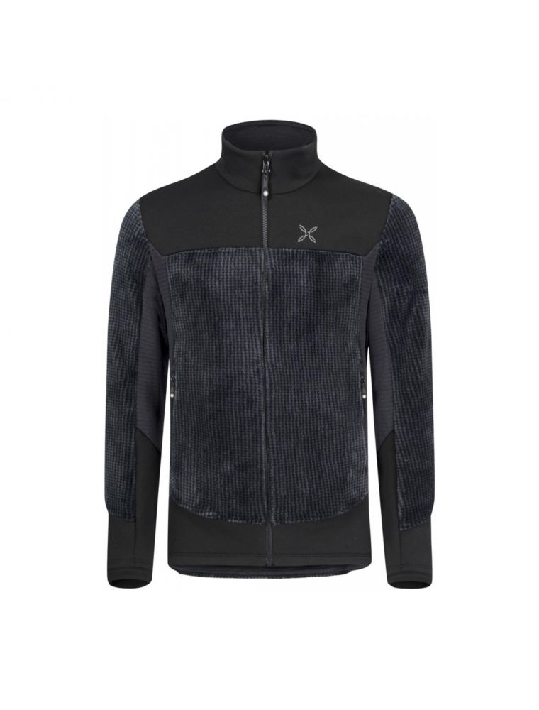 MONTMJAP33X92 Mann Rewind Fleece Pullover Antracite/Dust Rose - Fabbrica Ski Sises Biella MONTMJAP33X92 Mann Rewind Fleece Pullover Antracite/Dust Rose - Fabbrica Ski Sises Biella