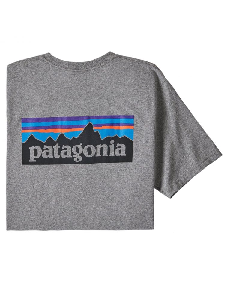 T-shirt P-6 Logo Responsibili Uomo Gravel Heather