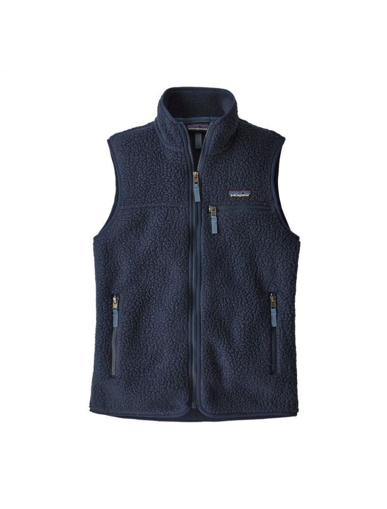 Gilet Retro Pile Fleece Donna New Navy
