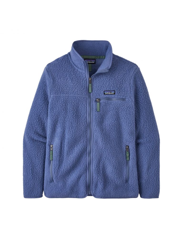 Maglia Retro Pile Fleece Donna Current Blue