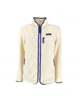 MOROP22795NAT Frau Retro Pile Fleece Pullover Natural - Fabbrica Ski Sises Biella