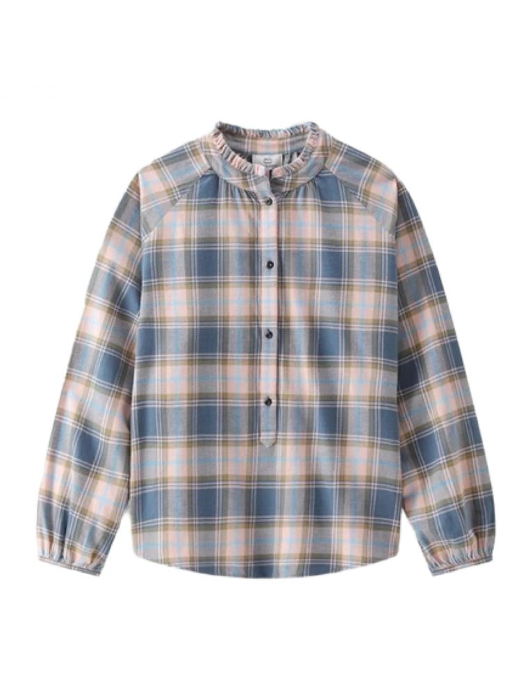 Camicia Light Check Donna Pink Blue