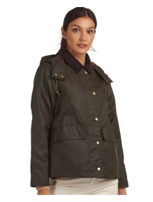 BARBLWX1081LWXOL71 Women's Avon Wax Jacket Olive/Classic - Fabbrica Ski Sises Biella