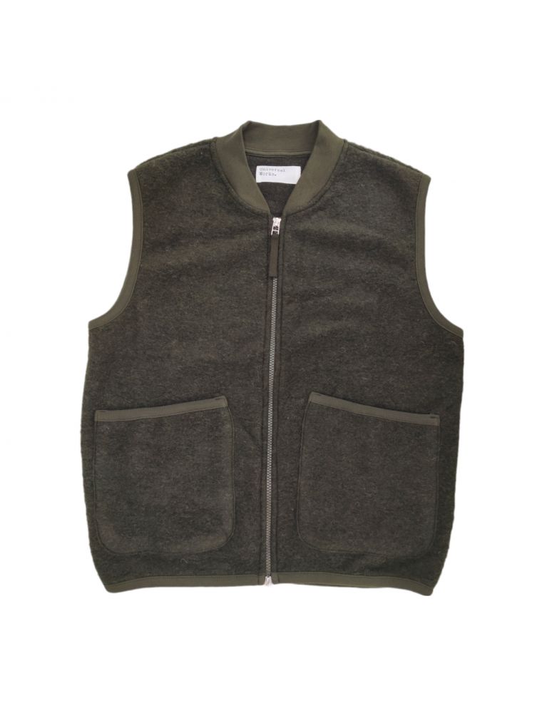 Gilet Waistcoat Uomo Olive
