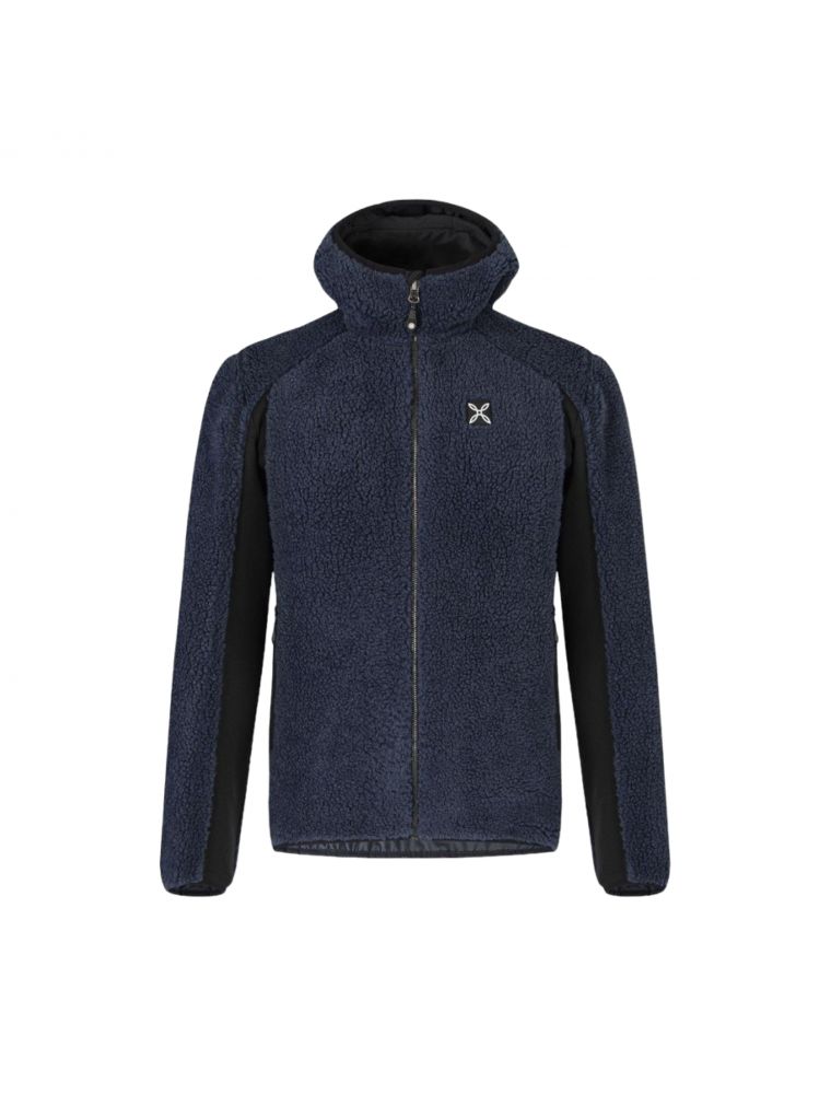 Maglia Sherpa Uomo Blu Cenere