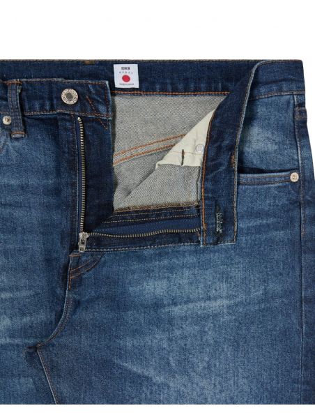 EDWIN Pantaloni Slim Tapered Uomo Blue/Mid Dark Used - Fabbrica Ski Sises Biella