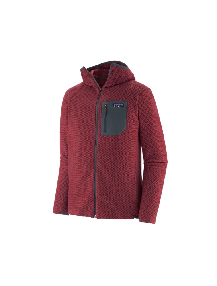 Maglia R1 Air Full Zip Hoody Uomo Sequoia Red