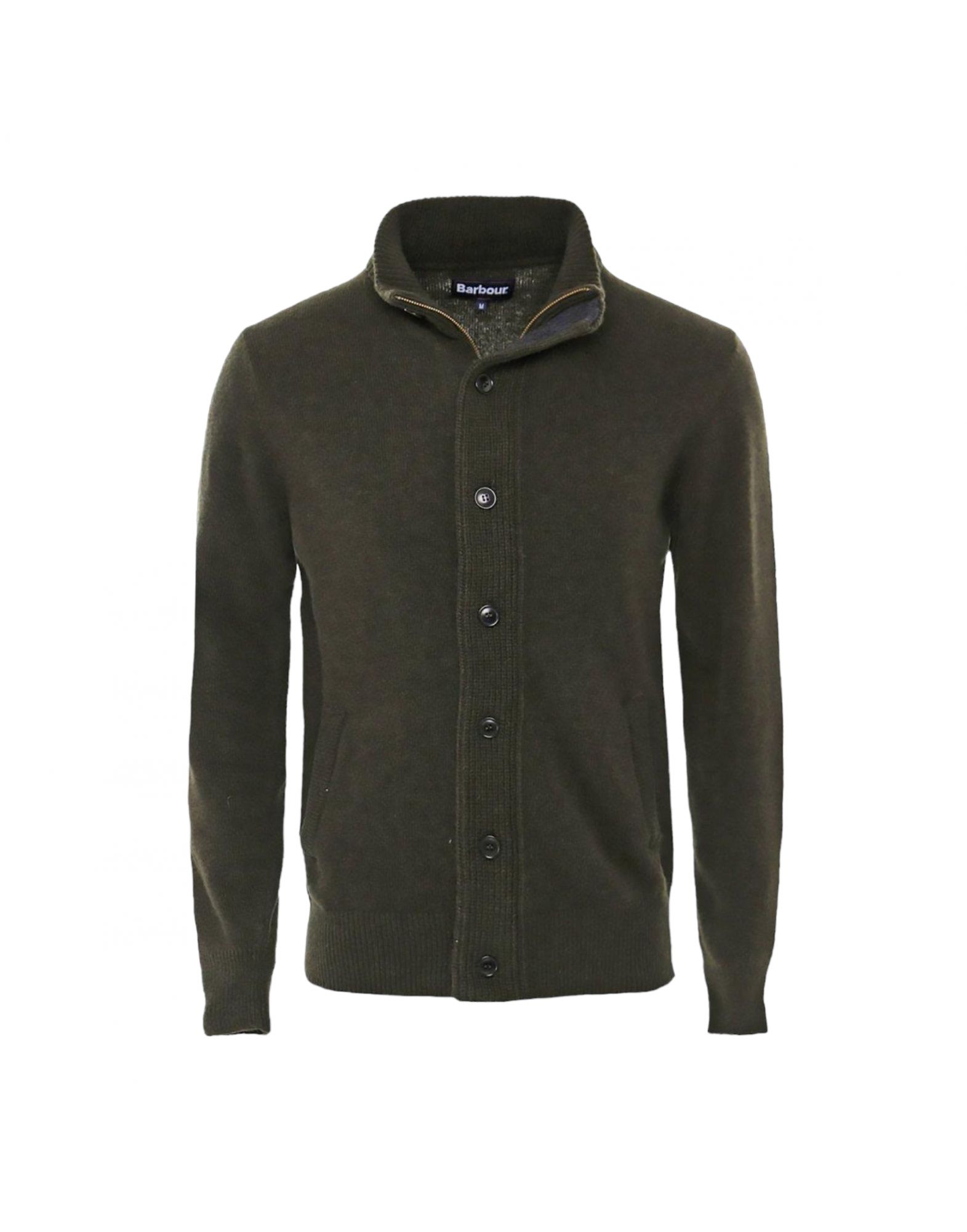 BARBMKN0731GN73 Mann Patch Zip Thru Pullover Seaweed - Fabbrica Ski Sises Biella