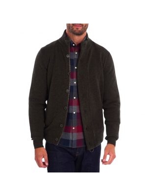 BARBMKN0731GN73 Mann Patch Zip Thru Pullover Seaweed - Fabbrica Ski Sises Biella