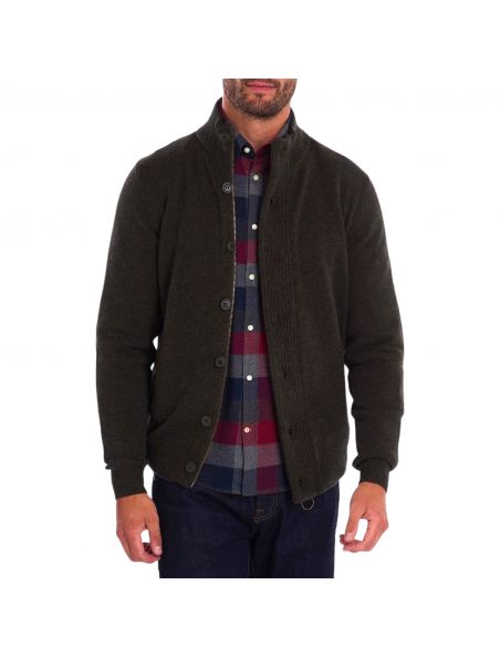 BARBMKN0731GN73 Mann Patch Zip Thru Pullover Seaweed - Fabbrica Ski Sises Biella