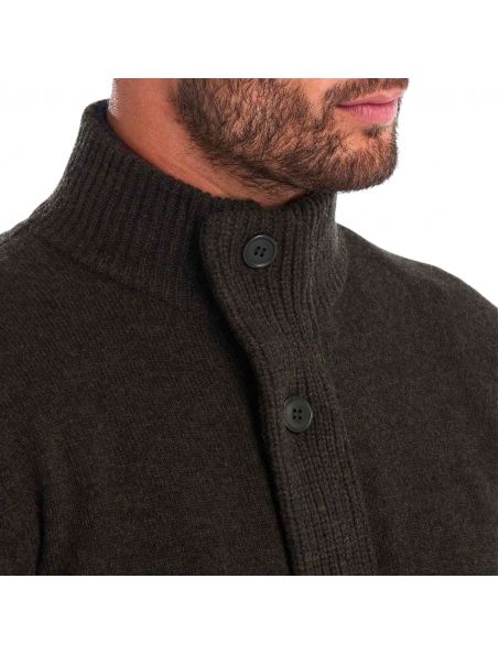 BARBMKN0731GN73 Mann Patch Zip Thru Pullover Seaweed - Fabbrica Ski Sises Biella