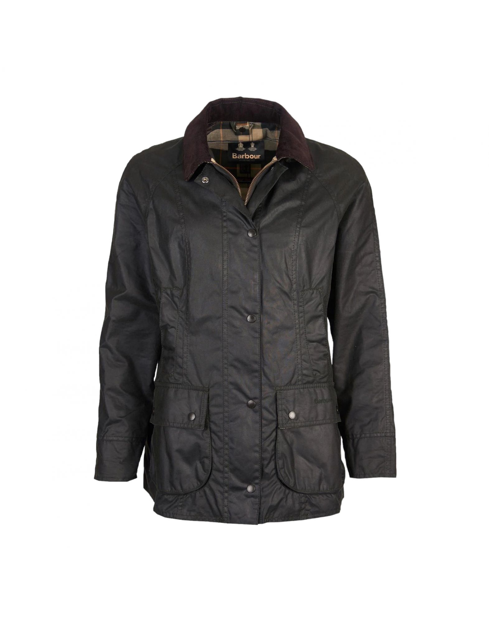 BARBLWX0667LWXSG91 Women's Beadnell Wax Jacket Sege - Fabbrica Ski Sises Biella