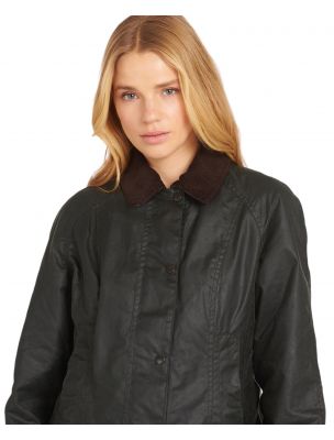 BARBLWX0667LWXSG91 Women's Beadnell Wax Jacket Sege - Fabbrica Ski Sises Biella