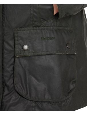 BARBLWX0667LWXSG91 Women's Beadnell Wax Jacket Sege - Fabbrica Ski Sises Biella