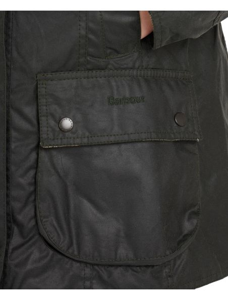 BARBLWX0667LWXSG91 Women's Beadnell Wax Jacket Sege - Fabbrica Ski Sises Biella