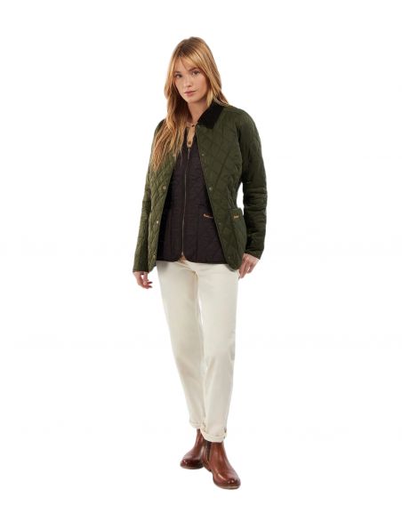 BARBLQU0475LQUOL91 Frau Annandale Jacke Olive - Fabbrica Ski Sises Biella