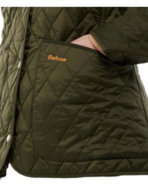BARBLQU0475LQUOL91 Frau Annandale Jacke Olive - Fabbrica Ski Sises Biella
