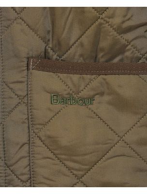 BARBMLI0002MLIOL91 Men's Polarquilt Waistcoat Zip-In Liner Vest Olive - Fabbrica Ski Sises Biella