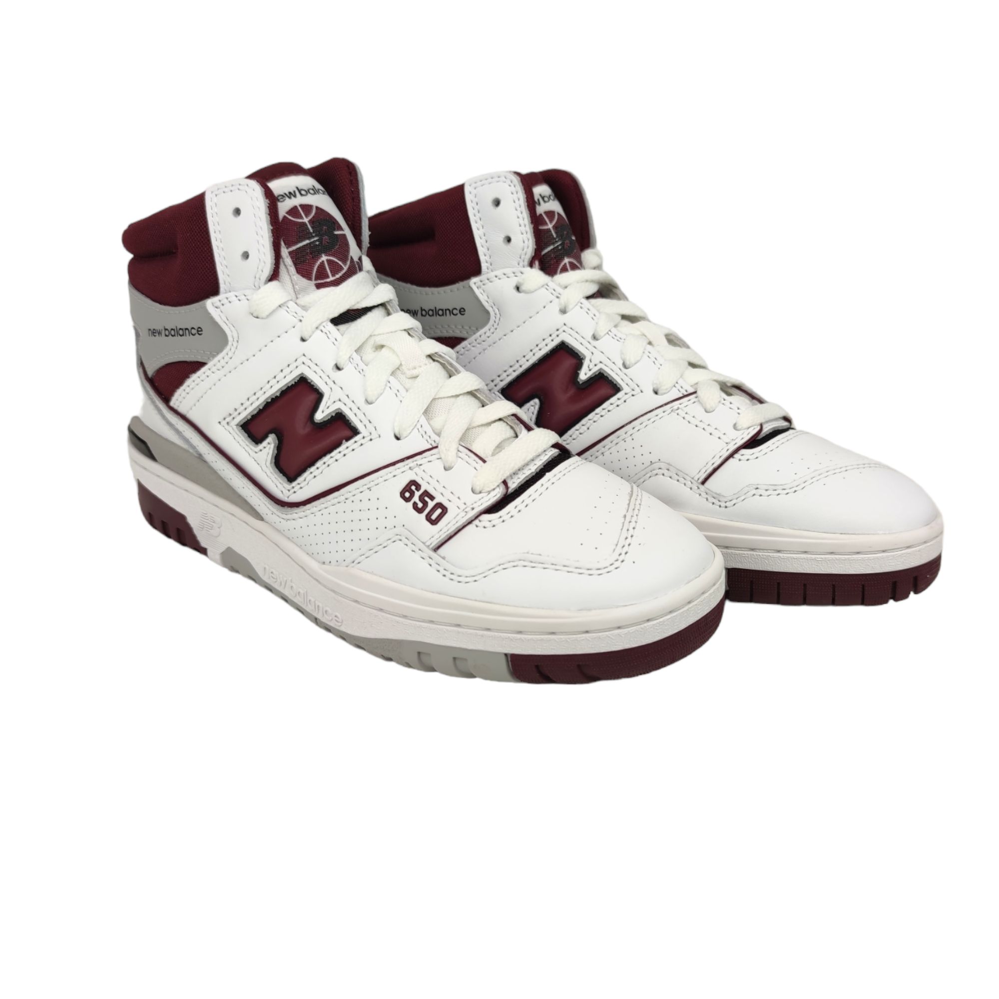 NEW BALANCE - 650 Shoes White/Bordeaux