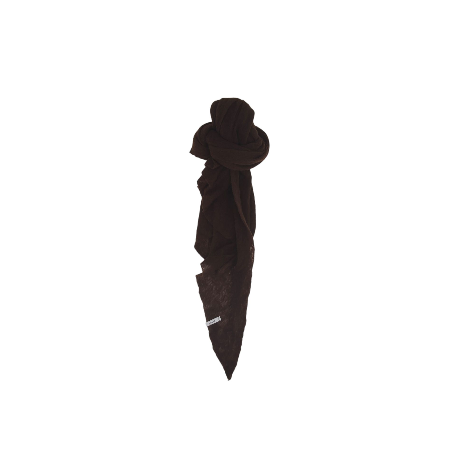 PIN 1876 BY BOTTO GIUSEPPE - Women's Diamond Scarf Coffee