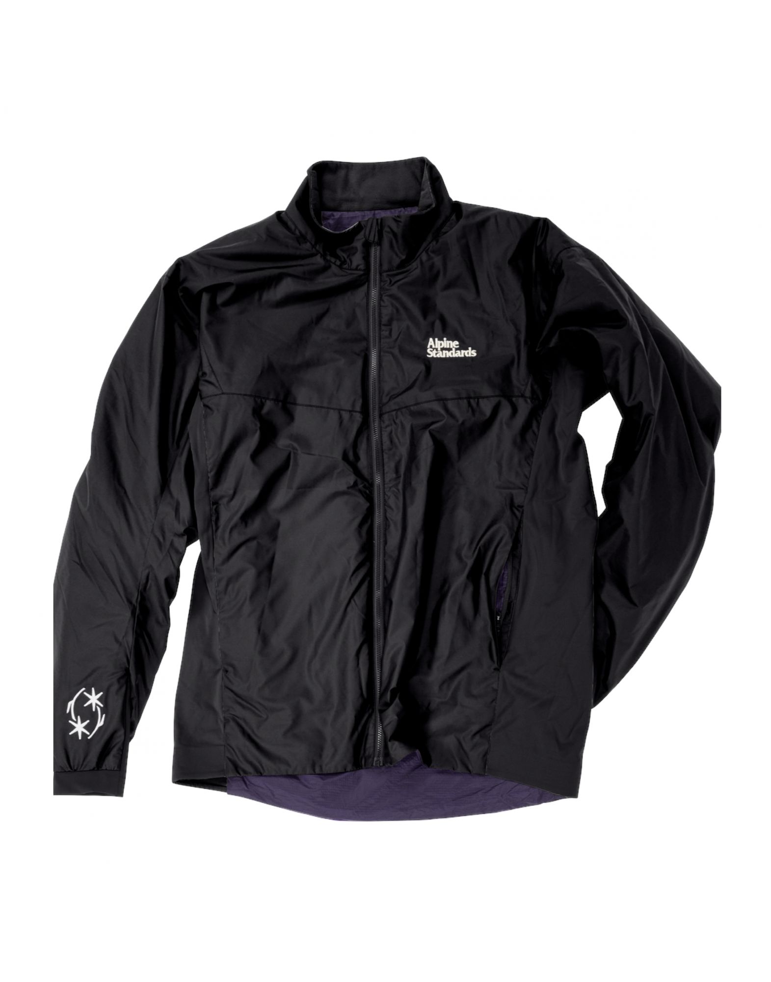 ALPIBIANCOGRATBLACK Mann Biancograt Hybrid Jacke Jet Black - Fabbrica Ski Sises Biella