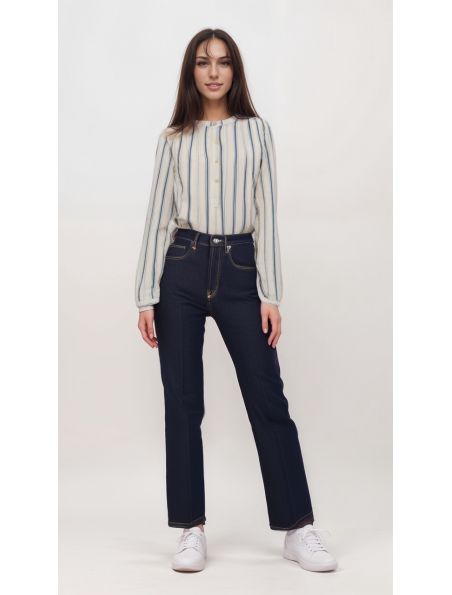 TRUEZELDAOPENBLUERIN Women's Zelda Open Trousers Blue Wash - Fabbrica Ski Sises Biella