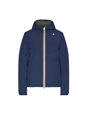 KWAYK6128VWAG5 Mann Jack Warm Reversible Jacke Blue Depth/Green Blackish - Fabbrica Ski Sises Biella