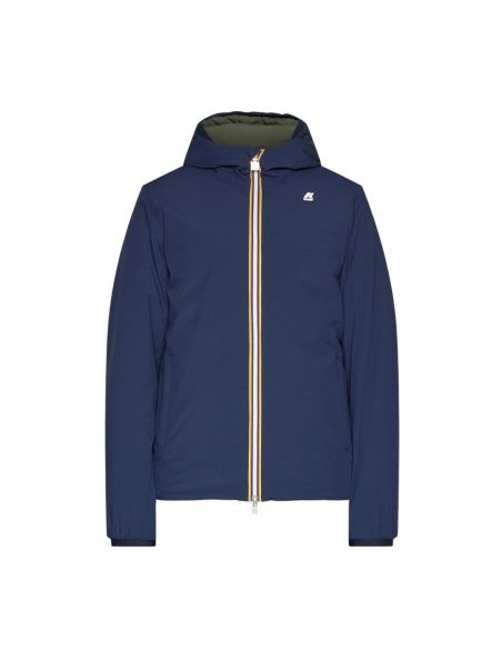 KWAYK6128VWAG5 Mann Jack Warm Reversible Jacke Blue Depth/Green Blackish - Fabbrica Ski Sises Biella