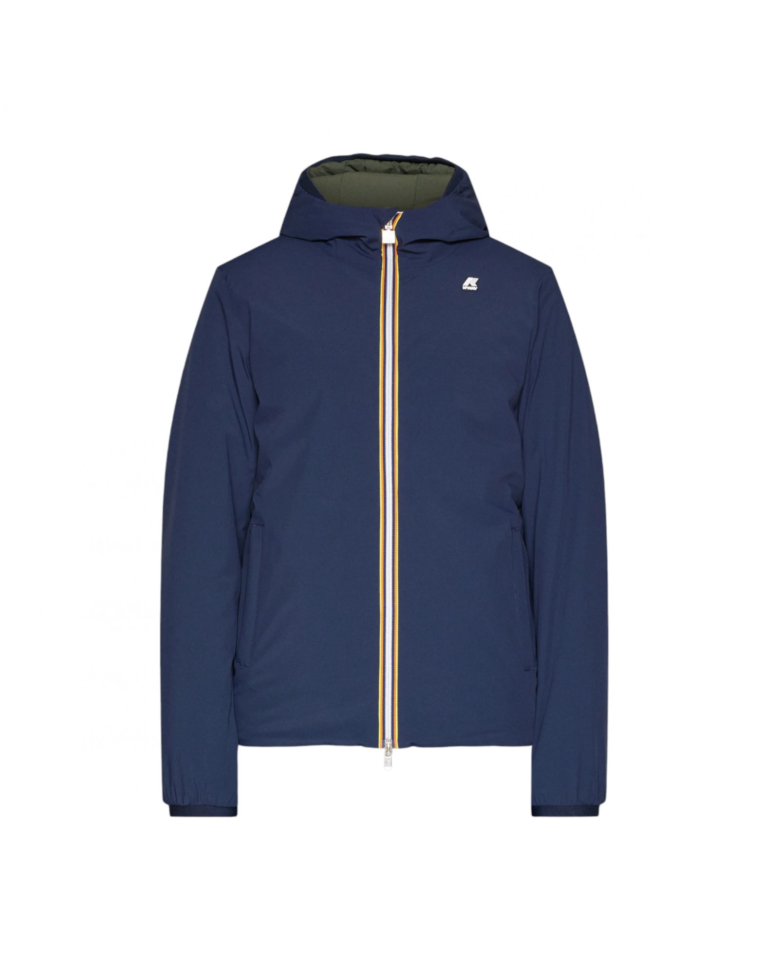 KWAYK6128VWAG5 Mann Jack Warm Reversible Jacke Blue Depth/Green Blackish - Fabbrica Ski Sises Biella