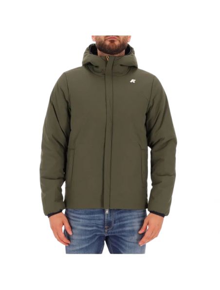 KWAYK6128VWAG5 Mann Jack Warm Reversible Jacke Blue Depth/Green Blackish - Fabbrica Ski Sises Biella