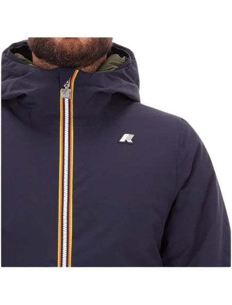 KWAYK6128VWAG5 Mann Jack Warm Reversible Jacke Blue Depth/Green Blackish - Fabbrica Ski Sises Biella
