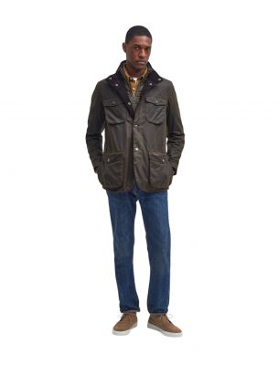 BARBMWX0700MWXOL51 Mann Ogston Jacke Olive - Fabbrica Ski Sises Biella
