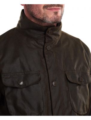BARBMWX0700MWXOL51 Mann Ogston Jacke Olive - Fabbrica Ski Sises Biella