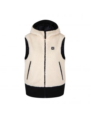 MONTMVVC77W003 Women's Sherpa Vest Cream - Fabbrica Ski Sises Biella