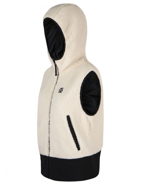 MONTMVVC77W003 Chaleco Sherpa Mujer Cream - Fabbrica Ski Sises Biella