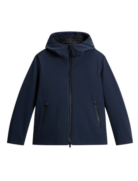 WOOLCFWOOU10473989 Men's Pacific Softshell Jacket Melton Blue - Fabbrica Ski Sises Biella