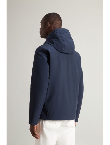 WOOLCFWOOU10473989 Men's Pacific Softshell Jacket Melton Blue - Fabbrica Ski Sises Biella