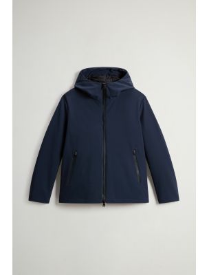 WOOLCFWOOU10473989 Men's Pacific Softshell Jacket Melton Blue - Fabbrica Ski Sises Biella