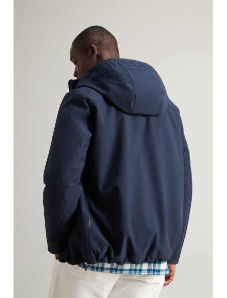 WOOLCFWOOU10473989 Men's Pacific Softshell Jacket Melton Blue - Fabbrica Ski Sises Biella