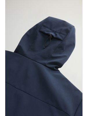 WOOLCFWOOU10473989 Men's Pacific Softshell Jacket Melton Blue - Fabbrica Ski Sises Biella