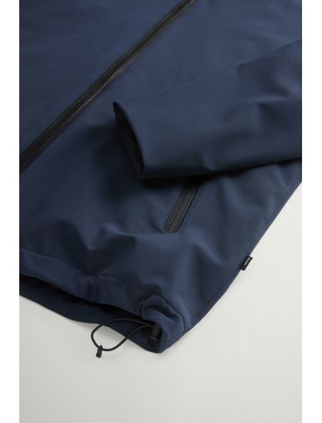WOOLCFWOOU10473989 Men's Pacific Softshell Jacket Melton Blue - Fabbrica Ski Sises Biella